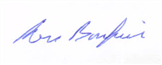 Ron Bonfilio signature